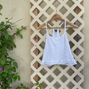 Prince & Fox White Eyelet Tank Top